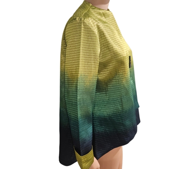 PATCHINGTON Ombre Satin Textured Single Button Jacket Medium. - Picture 2 of 5